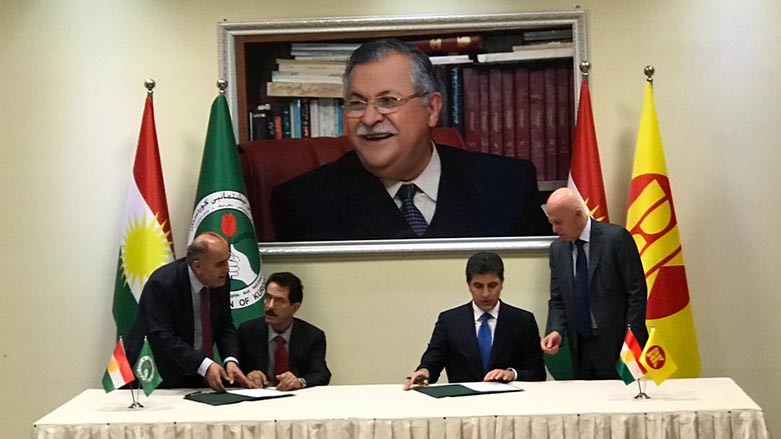 PDK û YNKê rêkeftina siyasî îmze kirin 